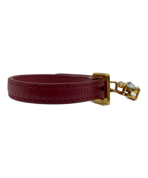 MIU MIU（ミュウミュウ）MIU MIU (ミュウミュウ) Heart Bijou Bracelet レッドの古着・服飾アイテム