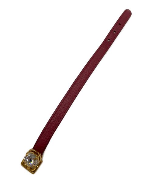 MIU MIU（ミュウミュウ）MIU MIU (ミュウミュウ) Heart Bijou Bracelet レッドの古着・服飾アイテム