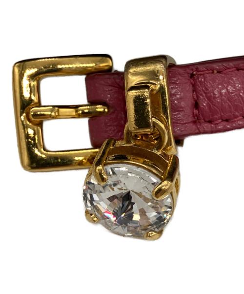 MIU MIU（ミュウミュウ）MIU MIU (ミュウミュウ) Heart Bijou Bracelet レッドの古着・服飾アイテム