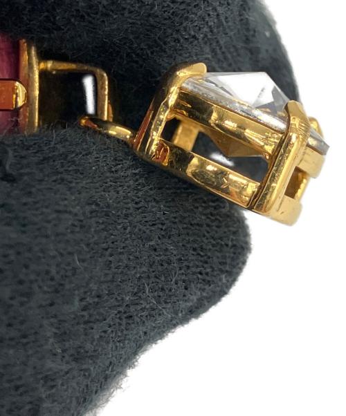 MIU MIU（ミュウミュウ）MIU MIU (ミュウミュウ) Heart Bijou Bracelet レッドの古着・服飾アイテム