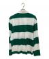 ami (アミ) de Coeur Striped Polo Shirt ホワイト×グリーン サイズ:L 未使用品：12000円