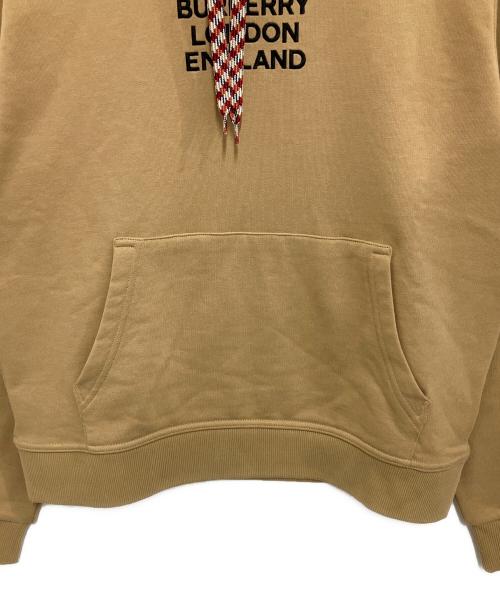 BURBERRY LONDON（バーバリーロンドン）BURBERRY LONDON (バーバリーロンドン) ロゴ刺繍オーバーサイズパーカー ブラウン サイズ:Sの古着・服飾アイテム