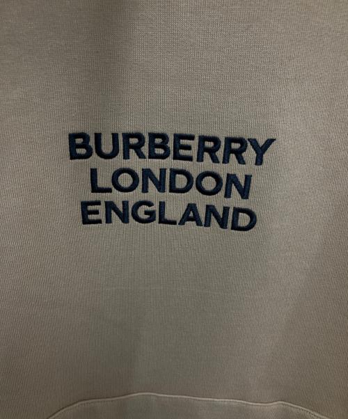 BURBERRY LONDON（バーバリーロンドン）BURBERRY LONDON (バーバリーロンドン) ロゴ刺繍オーバーサイズパーカー ブラウン サイズ:Sの古着・服飾アイテム