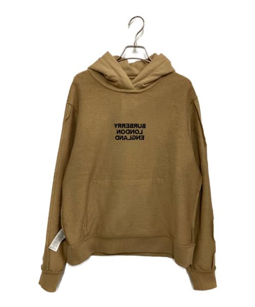 BURBERRY LONDON（バーバリーロンドン）BURBERRY LONDON (バーバリーロンドン) ロゴ刺繍オーバーサイズパーカー ブラウン サイズ:Sの古着・服飾アイテム
