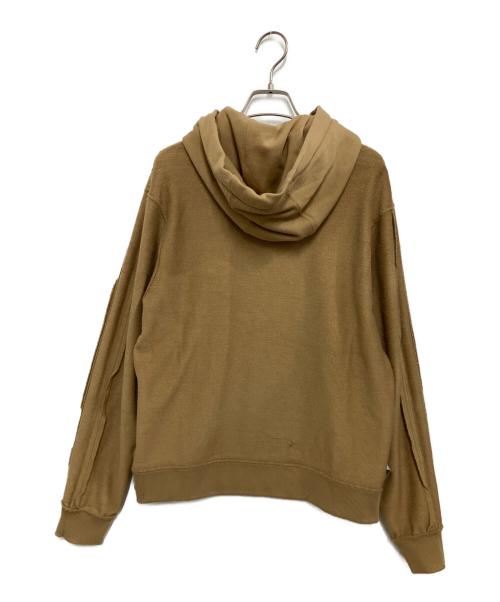 BURBERRY LONDON（バーバリーロンドン）BURBERRY LONDON (バーバリーロンドン) ロゴ刺繍オーバーサイズパーカー ブラウン サイズ:Sの古着・服飾アイテム