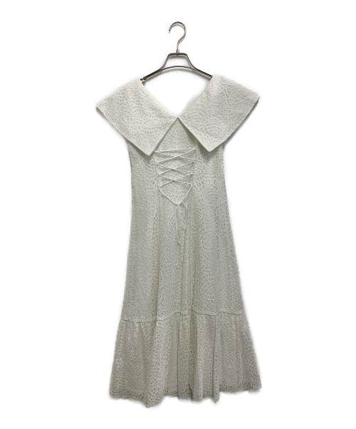 HER LIP TO（ハーリップトゥ）HER LIP TO (ハーリップトゥ) ノースリーブワンピース ホワイト サイズ:Sの古着・服飾アイテム