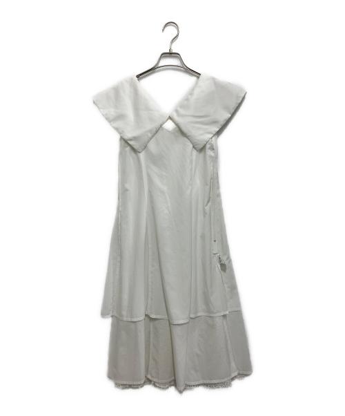 HER LIP TO（ハーリップトゥ）HER LIP TO (ハーリップトゥ) ノースリーブワンピース ホワイト サイズ:Sの古着・服飾アイテム