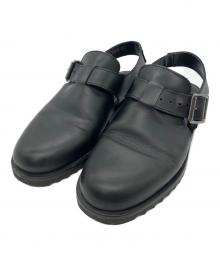 PARABOOT（パラブーツ）の古着「レザーサンダル」｜ブラック