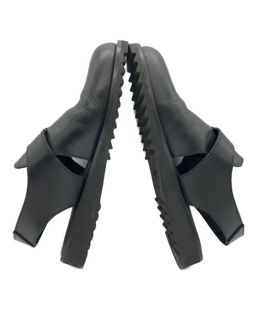 PARABOOT（パラブーツ）PARABOOT (パラブーツ) レザーサンダル ブラック サイズ:23.5cmの古着・服飾アイテム