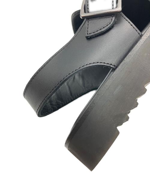 PARABOOT（パラブーツ）PARABOOT (パラブーツ) レザーサンダル ブラック サイズ:23.5cmの古着・服飾アイテム