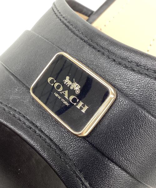 COACH（コーチ）COACH (コーチ) MARCEY LEATHER SANDA ブラック サイズ:24.5の古着・服飾アイテム