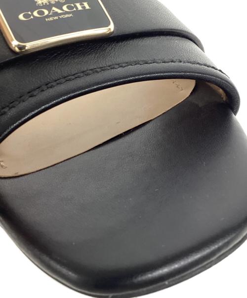COACH（コーチ）COACH (コーチ) MARCEY LEATHER SANDA ブラック サイズ:24.5の古着・服飾アイテム