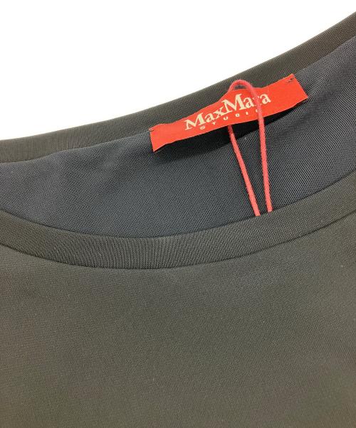 Max Mara Studio（マックスマーラ ストゥディオ）Max Mara Studio (マックスマーラ ストゥディオ) 半袖ワンピース ブラック×ベージュ サイズ:Mの古着・服飾アイテム