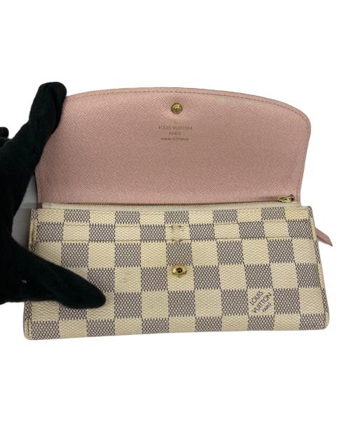 LOUIS VUITTON（ルイ ヴィトン）LOUIS VUITTON (ルイ ヴィトン) 長財布 ホワイト×ピンクの古着・服飾アイテム
