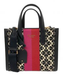 Kate Spade（ケイトスペード）の古着「2WAYバッグ」｜ブラック×ピンク