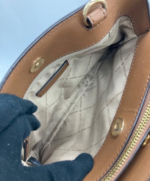 MICHAEL KORS（マイケルコース）MICHAEL KORS (マイケルコース) 2WAYバッグ ブラウンの古着・服飾アイテム