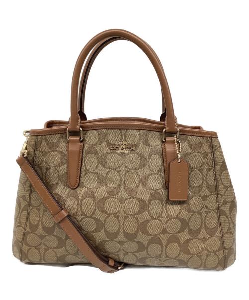 COACH（コーチ）COACH (コーチ) 2WAYバッグ ブラウンの古着・服飾アイテム