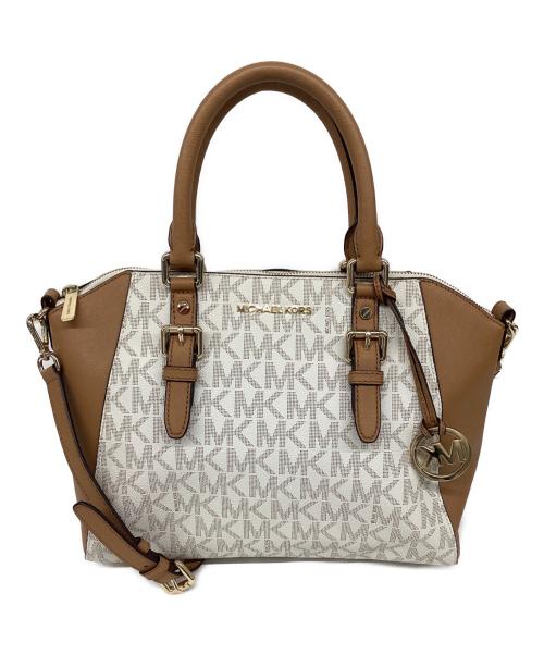 MICHAEL KORS（マイケルコース）MICHAEL KORS (マイケルコース) 2WAYバッグ ベージュの古着・服飾アイテム