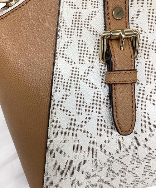 MICHAEL KORS（マイケルコース）MICHAEL KORS (マイケルコース) 2WAYバッグ ベージュの古着・服飾アイテム