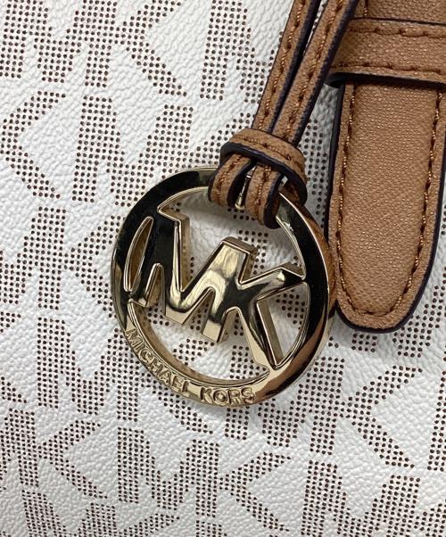 MICHAEL KORS（マイケルコース）MICHAEL KORS (マイケルコース) 2WAYバッグ ベージュの古着・服飾アイテム
