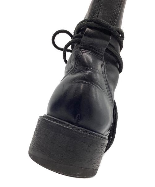 DIRK BIKKEMBERGS HOMMES（ダーク・ビッケンバーグオム）DIRK BIKKEMBERGS HOMMES (ダーク・ビッケンバーグオム) ラップレースアップブーツ ブラック サイズ:27cm（42）の古着・服飾アイテム