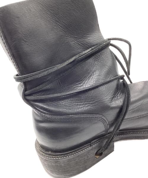 DIRK BIKKEMBERGS HOMMES（ダーク・ビッケンバーグオム）DIRK BIKKEMBERGS HOMMES (ダーク・ビッケンバーグオム) ラップレースアップブーツ ブラック サイズ:27cm（42）の古着・服飾アイテム