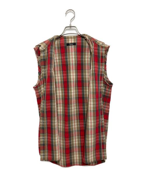 UNDERCOVERISM（アンダーカバーイズム）UNDERCOVERISM (アンダーカバーイズム) ノースリーブシャツ レッド サイズ:Mの古着・服飾アイテム