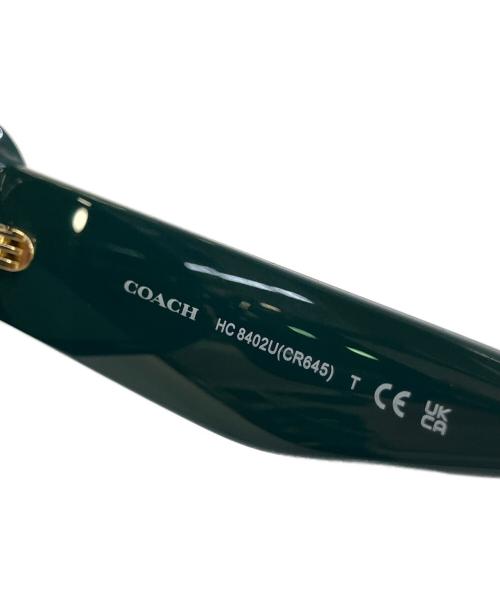 COACH（コーチ）COACH (コーチ) ナロー レクタングル サングラス グリーンの古着・服飾アイテム