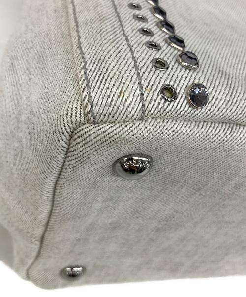 PRADA（プラダ）PRADA (プラダ) 2wayトートバッグ ホワイトの古着・服飾アイテム