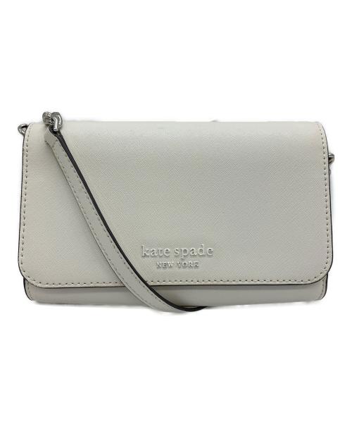 Kate Spade（ケイトスペード）Kate Spade (ケイトスペード) ショルダーバッグ ホワイトの古着・服飾アイテム