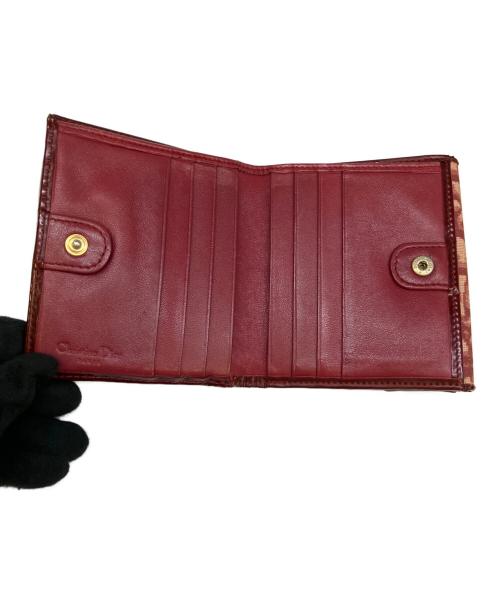 Christian Dior（クリスチャン ディオール）Christian Dior (クリスチャン ディオール) 2つ折り財布 ボルドーの古着・服飾アイテム