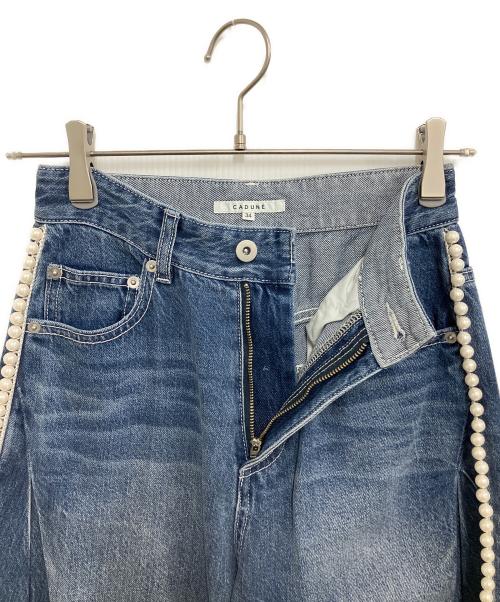 CADUNE（カデュネ）CADUNE (カデュネ) デニムパンツ インディゴ サイズ:Sの古着・服飾アイテム