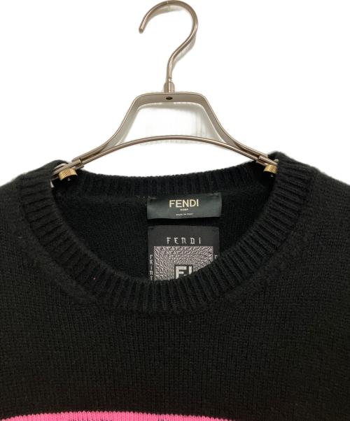FENDI（フェンディ）FENDI (フェンディ) 厚手ニット ブラック サイズ:XXL(54)の古着・服飾アイテム