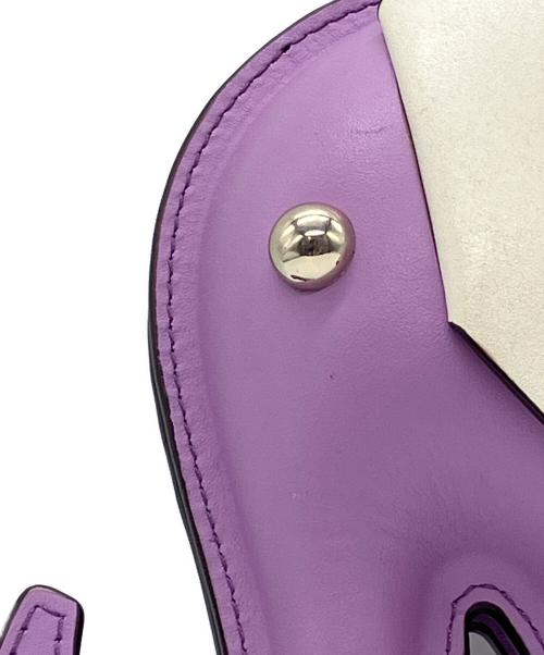 Kate Spade（ケイトスペード）Kate Spade (ケイトスペード) ショルダーバッグ パープル×ホワイトの古着・服飾アイテム