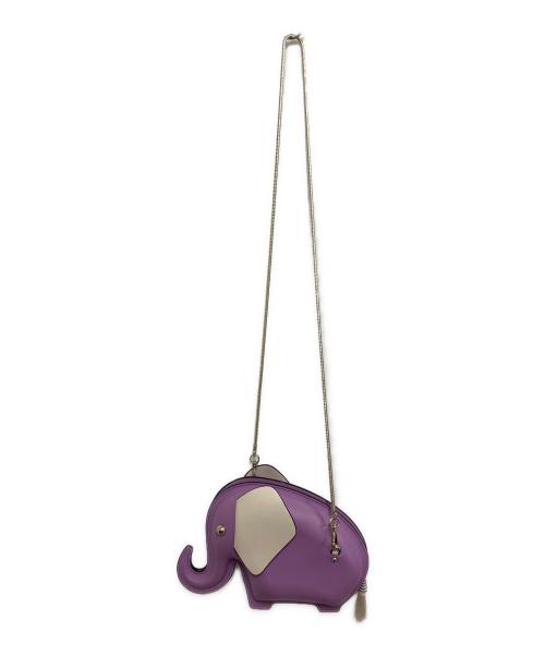 Kate Spade（ケイトスペード）Kate Spade (ケイトスペード) ショルダーバッグ パープル×ホワイトの古着・服飾アイテム