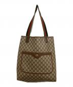 GUCCIグッチ）の古着「トートバッグ」｜ベージュ