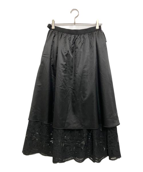 Loulou Willoughby（ルルウィルビー）Loulou Willoughby (ルルウィルビー) レーススカート ブラック サイズ:Mの古着・服飾アイテム