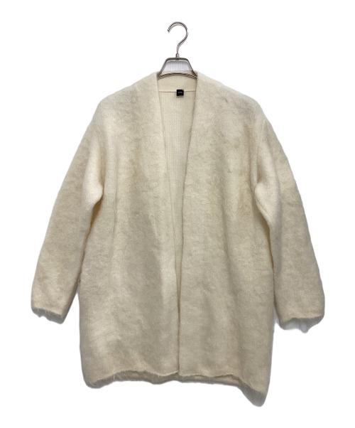 ATON（エイトン）ATON (エイトン) 厚手カーディガン アイボリー サイズ:Mの古着・服飾アイテム