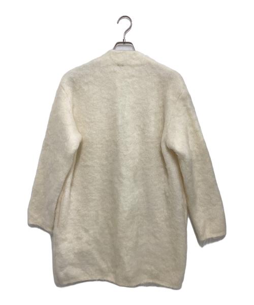 ATON（エイトン）ATON (エイトン) 厚手カーディガン アイボリー サイズ:Mの古着・服飾アイテム