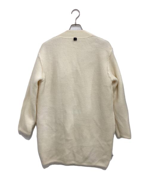 ATON（エイトン）ATON (エイトン) 厚手カーディガン アイボリー サイズ:Mの古着・服飾アイテム