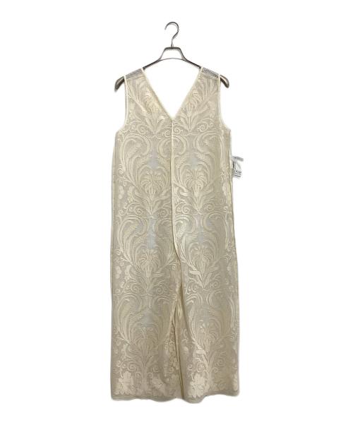 Ameri（アメリ）Ameri (アメリ) CHLOE ROMPERS NECK ROMPERS ベージュ サイズ:Sの古着・服飾アイテム