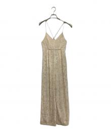 CLANE（クラネ）の古着「FRINGE CAMISOLE ALL IN ONE」｜ベージュ