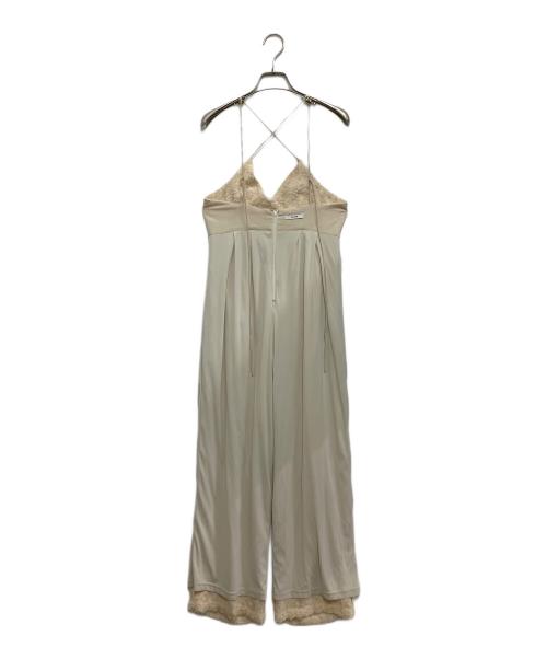 CLANE（クラネ）CLANE (クラネ) FRINGE CAMISOLE ALL IN ONE ベージュ サイズ:XSの古着・服飾アイテム