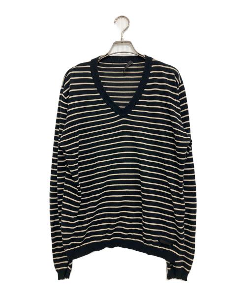 PRADA（プラダ）PRADA (プラダ) 薄手ニット ブラック サイズ:SIZE 52の古着・服飾アイテム