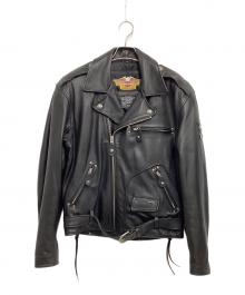 HARLEY-DAVIDSON（ハーレーダビッドソン）の古着「ダブルライダースジャケット」｜ブラック