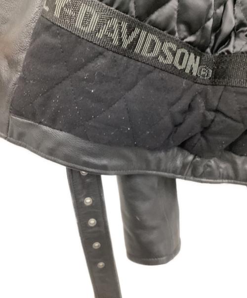 HARLEY-DAVIDSON（ハーレーダビッドソン）HARLEY-DAVIDSON (ハーレーダビッドソン) ダブルライダースジャケット ブラック サイズ:Sの古着・服飾アイテム