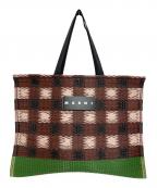 MARNIマルニ）の古着「tatami tote」｜ブラウン×グリーン
