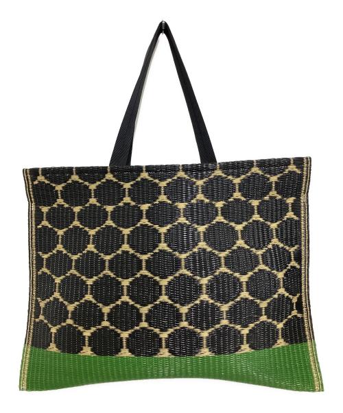 MARNI（マルニ）MARNI (マルニ) tatami tote ブラウン×グリーンの古着・服飾アイテム