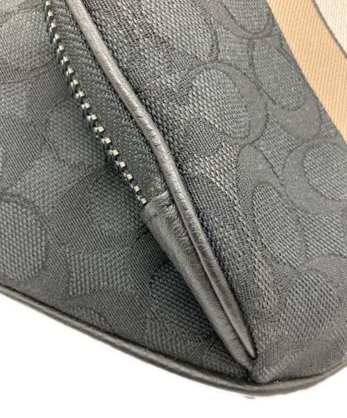 COACH（コーチ）COACH (コーチ) ボディーバッグ ブラック×ベージュの古着・服飾アイテム