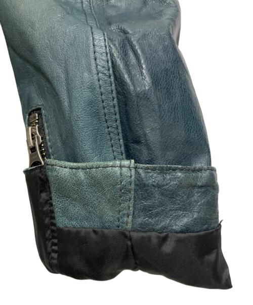 EDGE RUPERT（エッジ ルパート）EDGE RUPERT (エッジ ルパート) M65ラムレザージャケット グリーン サイズ:Lの古着・服飾アイテム